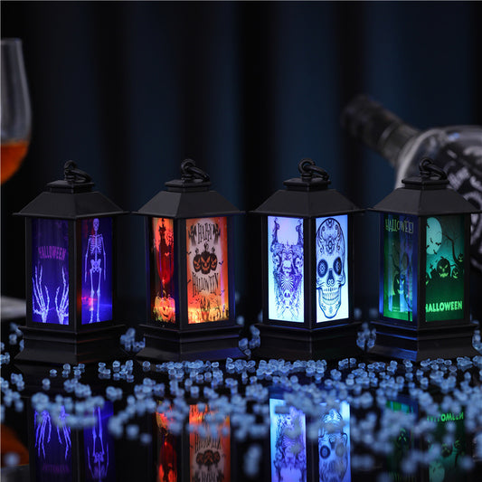 Halloween Glowing Oil Lamp ? Vintage Pumpkin Lantern for Spooky Home & Party Decoration