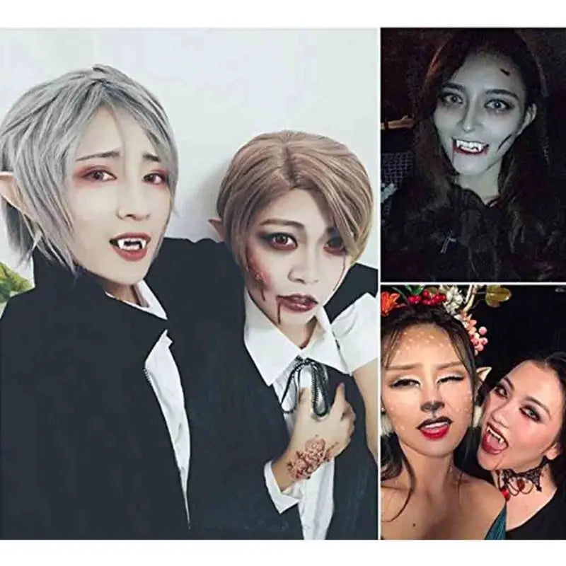 Vampire Fangs False Teeth – Halloween Party Costume Prop for Adults & Kids, Horror Cosplay DIY Decoration