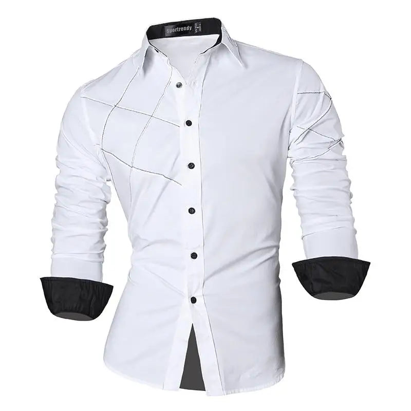 Sport trendy Men’s Dragon Print Long Sleeve Shirt