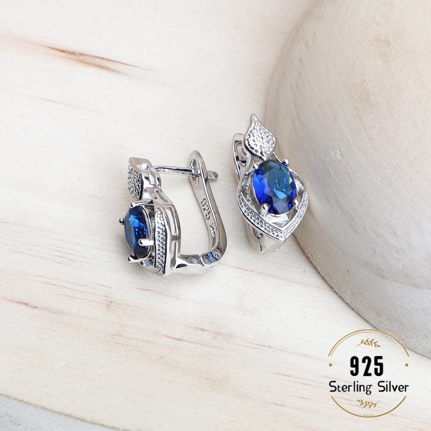 Women’s 925 Sterling Silver Blue Cubic Zirconia Bridal Jewelry Set – Wedding Earrings, Rings, Bracelet & Necklaceblue zirconia, sterling silver jewelry, bridal jewelry set, wedding accessories