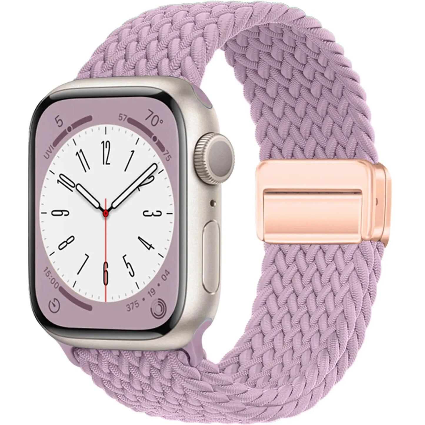 Nylon Braided Magnetic Strap for Apple Watch – Compatible with 40mm, 41mm, 44mm, 45mm, 49mm (Series SE, 3, 5–9, Ultra2)