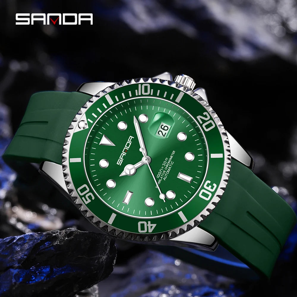 Luxury Automatic Square Watch – Unisex Waterproof Mechanical Wristwatch for Men & Women