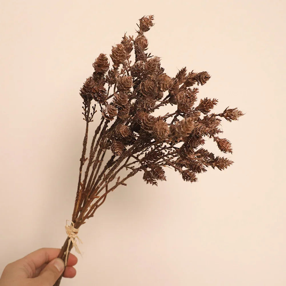 Artificial Pine Cones – Nature-Inspired Decorative Stems for Easy, Long-Lasting Home Décor