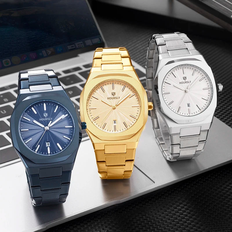2025 Original Men’s All-Black Stainless Steel Watch – Luxury Classic Business Waterproof Quartz Wristwatch