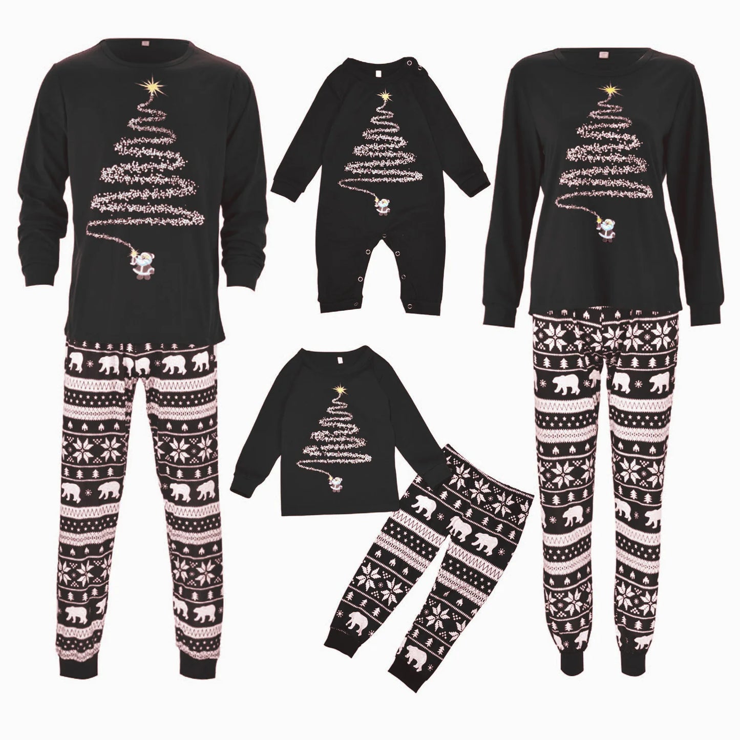 2025 Family Christmas Pajamas Set – Matching Mom, Dad, Kids & Baby Sleepwear