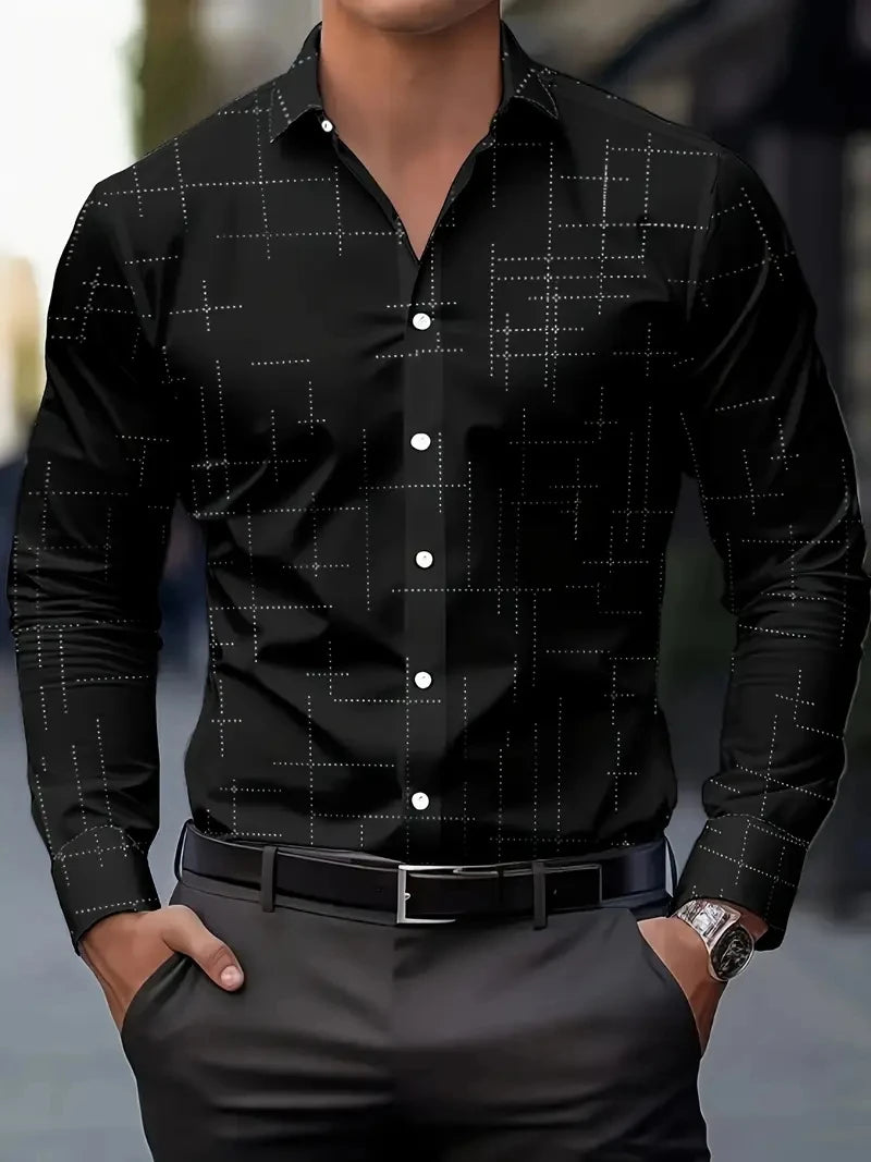 2025 Men’s High-Quality Button-Up Shirt
