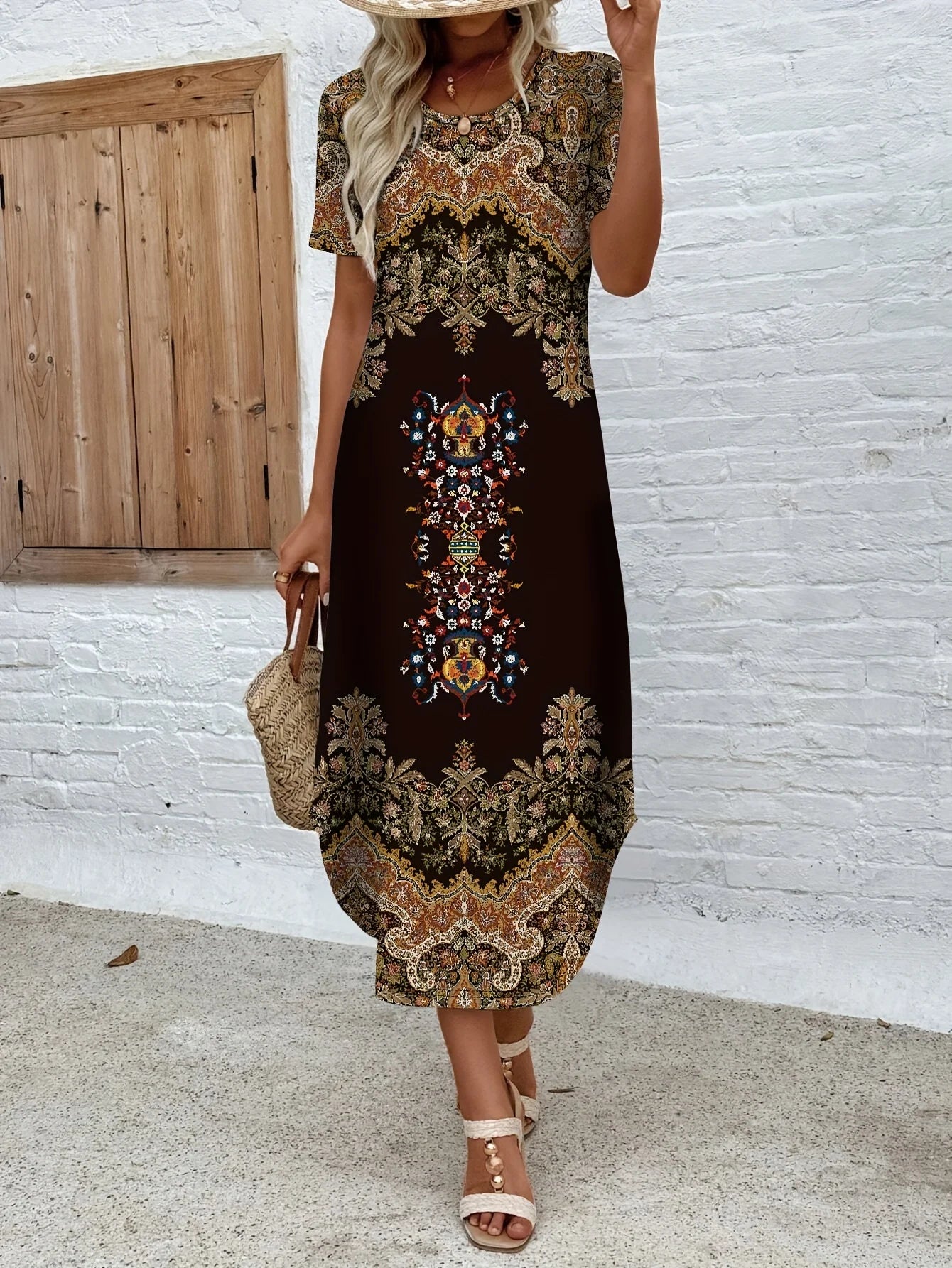 Elegant Women’s Casual Dress – Loose Fit Fashion Dress with Modern Chic Temperament