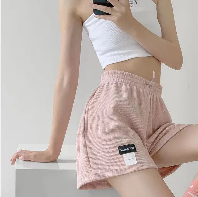 Women’s Summer Sports Shorts – Loose Fit Elastic Waist Three-Quarter Casual Trousers | 2025 Fashion