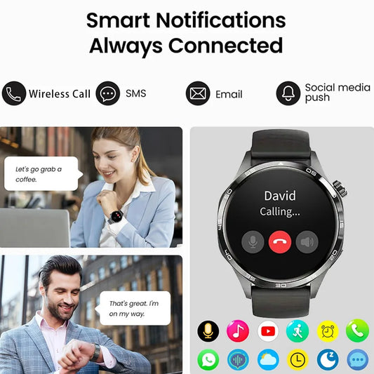 Men’s 1.52” HD AMOLED Smart Watch – Fitness Tracker with 110+ Sport Modes, 24/7 Heart Rate & Sleep Monitor, IP68 Waterproof