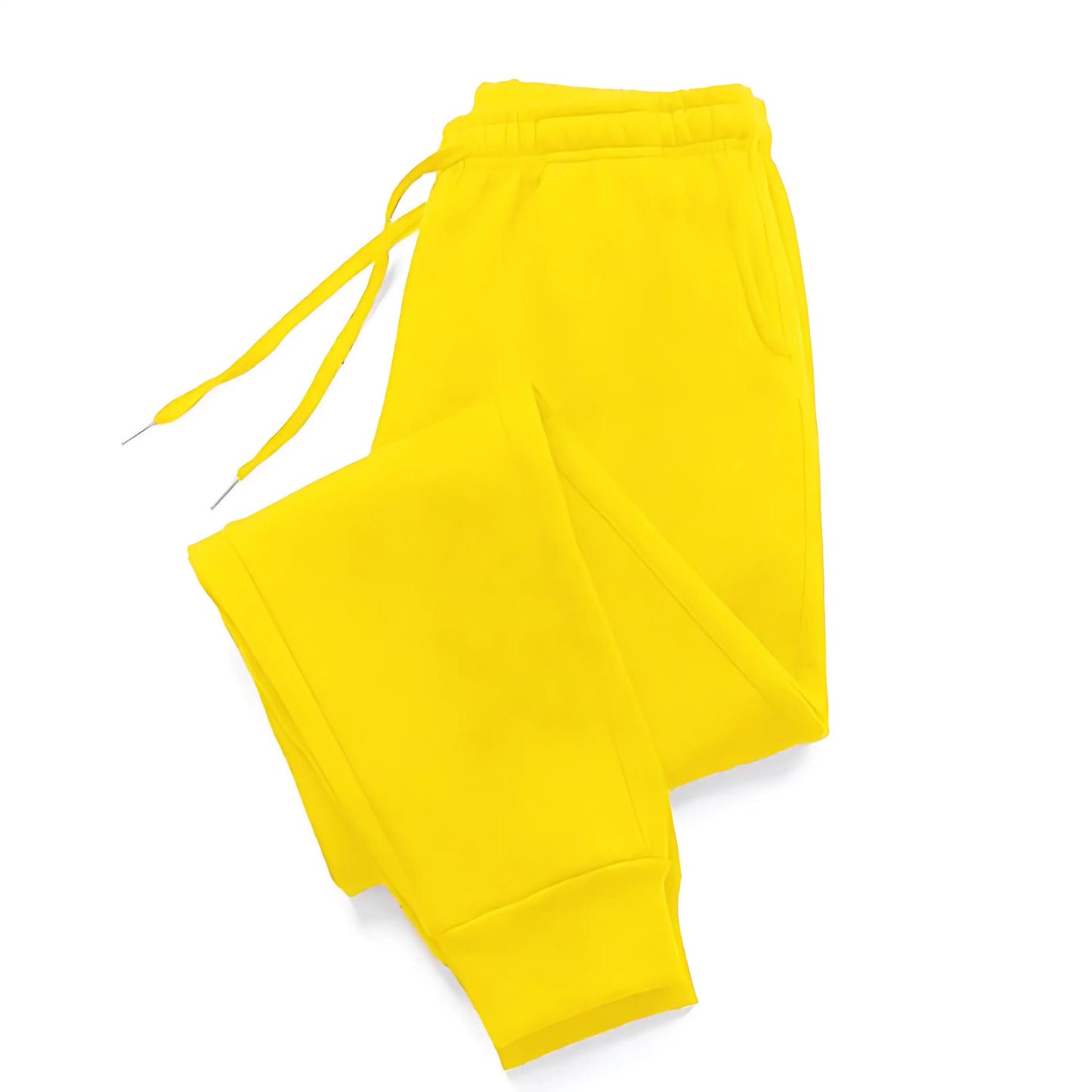 Women’s Autumn Winter Fleece Sweatpants – Casual Joggers, Sports Gym Trousers, Solid Color Workout Pants