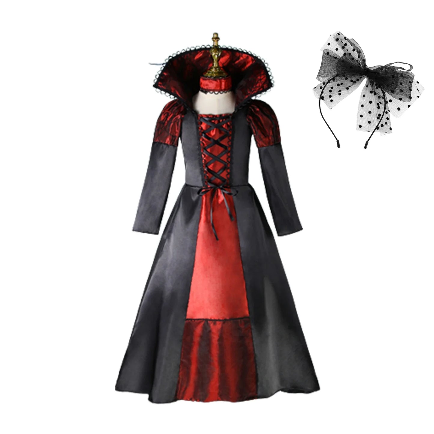 2025 Halloween Fantasy Kids Costume – Ghost Bride, Gothic Cosplay, Red Vampire & Day of the Dead Outfits for Girls