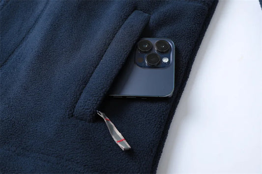 Men’s Fleece Wool Jacket – 2025 Winter Thick Warm Hooded Outdoor Ski Coat