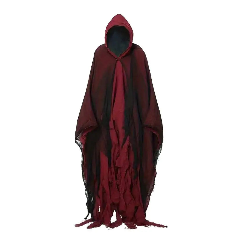 2025 Halloween Adult Costume – Scary Ghost Cloak with Hood, Zombie, Witch & Grim Reaper Cape Cosplay Outfit