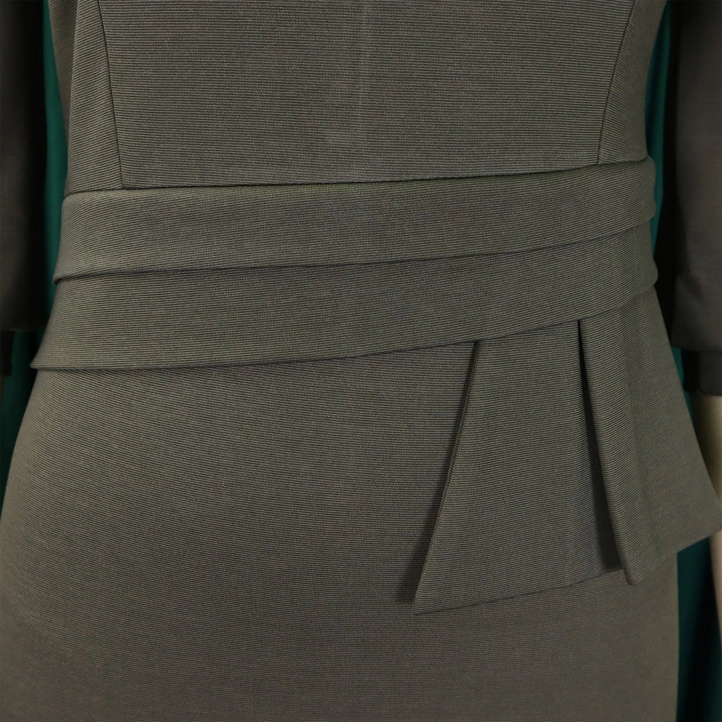 Elegant Office Dress for Women – O-Neck Half Sleeve Sheath Business Workwear Dress