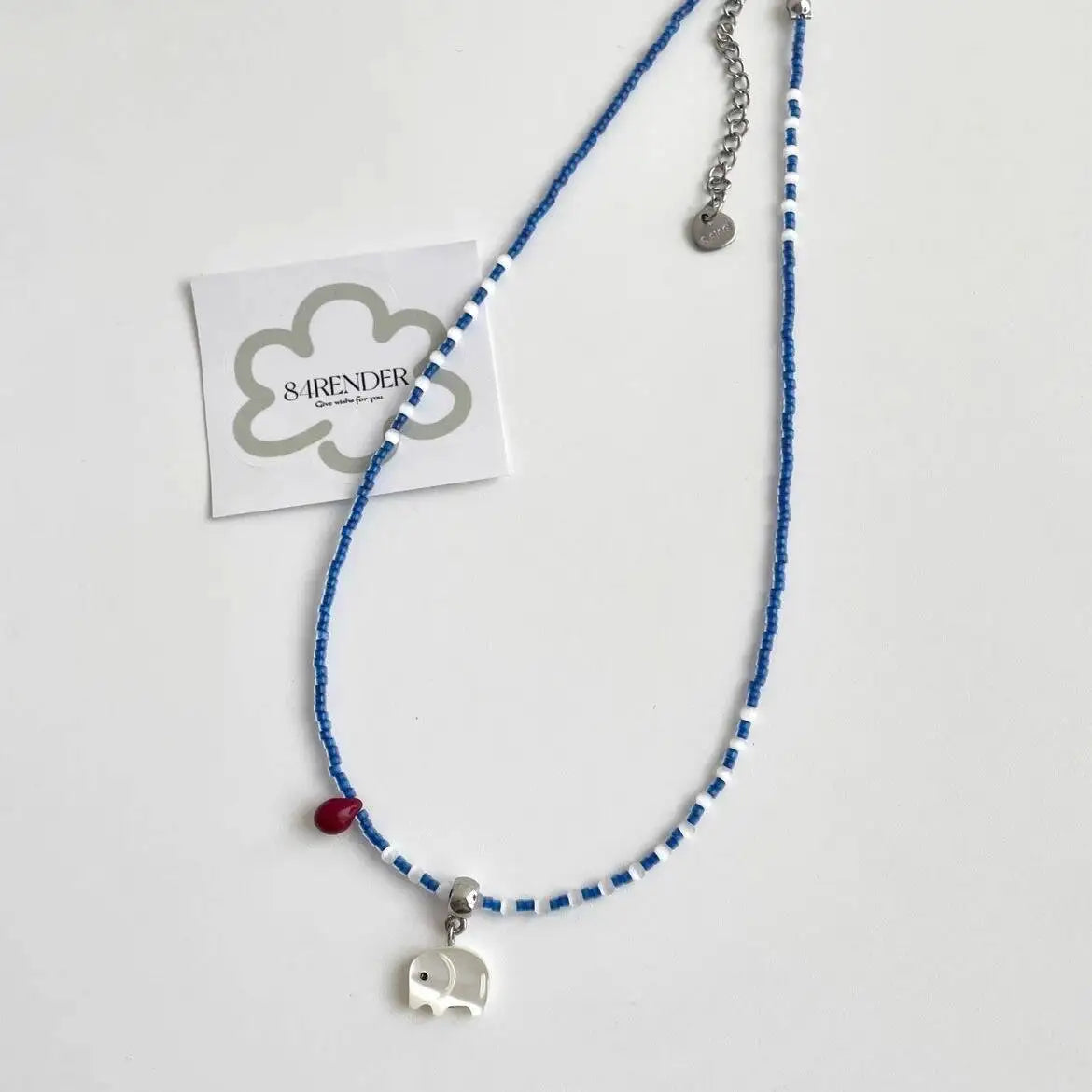 Harajuku Y2K Colorful Beaded Bow Pendant Necklace – Aesthetic Acrylic Jewelry for Women & Party Wear