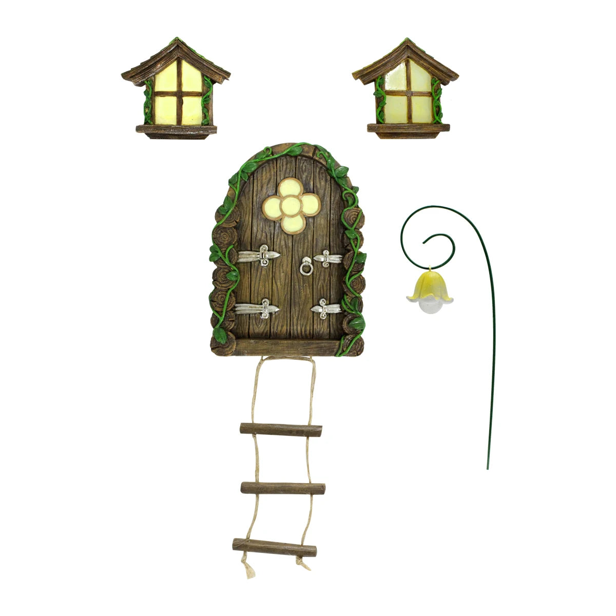 Mini Fairy Tale Door Garden Set – Outdoor Decorative Pendants & Statue Stake for Patio or Yard Decor