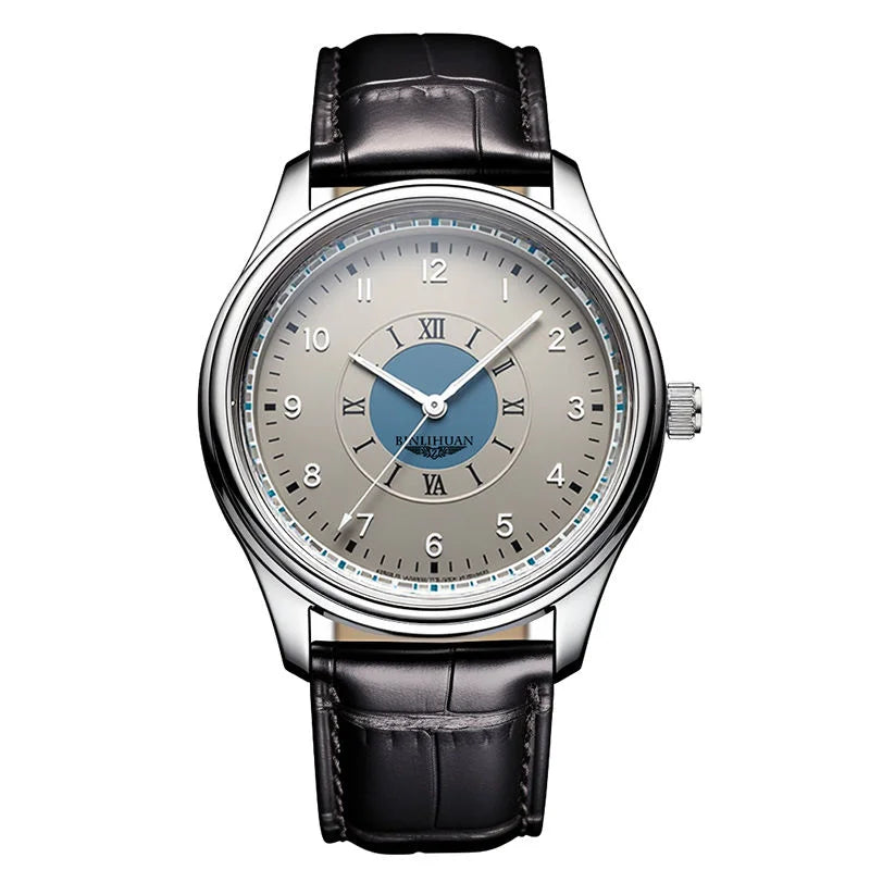 2025 Top Brand Luxury Men’s Leather Quartz Watch – Business Waterproof Wristwatch for Men