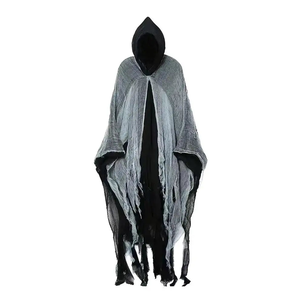 2025 Halloween Adult Costume – Scary Ghost Cloak with Hood, Zombie, Witch & Grim Reaper Cape Cosplay Outfit