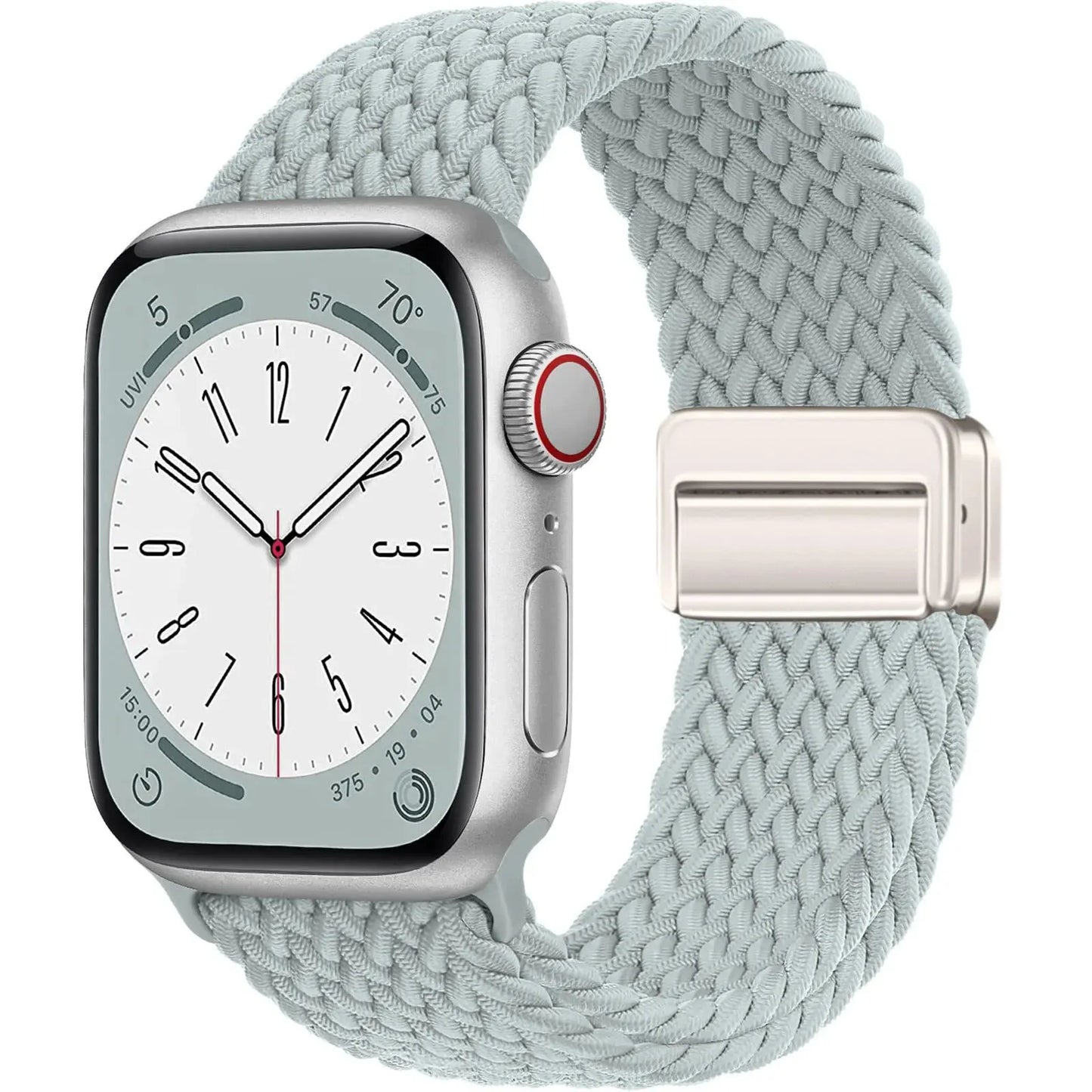 Nylon Braided Magnetic Strap for Apple Watch – Compatible with 40mm, 41mm, 44mm, 45mm, 49mm (Series SE, 3, 5–9, Ultra2)