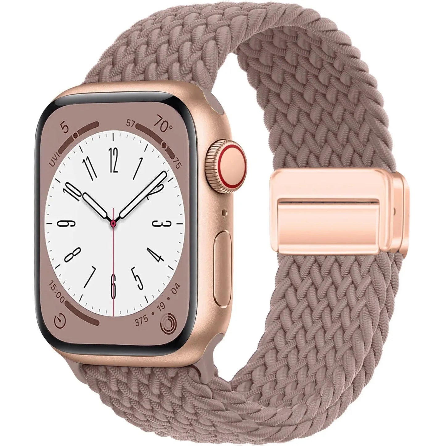 Nylon Braided Magnetic Strap for Apple Watch – Compatible with 40mm, 41mm, 44mm, 45mm, 49mm (Series SE, 3, 5–9, Ultra2)