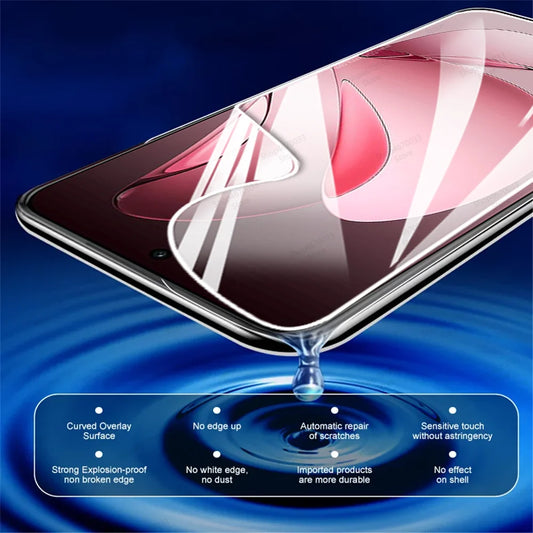 4PCS Hydrogel Film For OPPO Reno 13 12 11 10 9 8 Pro Plus 8 5 Lite 7 6 Pro Screen Protector For Find X8 Ultra X6 X5 X3 Pro Lite