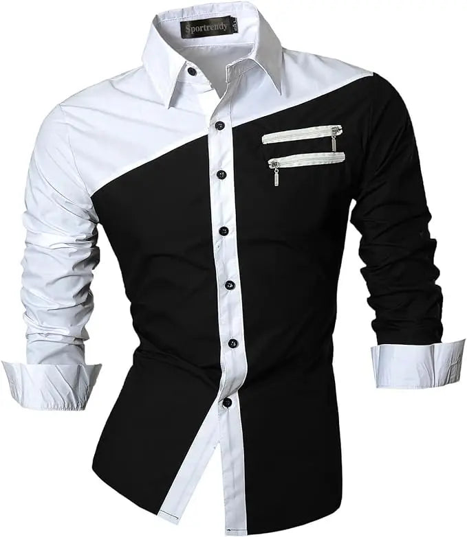 Sport trendy Men’s Dragon Print Long Sleeve Shirt