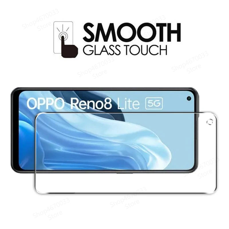 4PCS Screen Protector For OPPO Reno 8 Lite 8T 4G 7 8 Pro Plus 7 Z 6 5 Lite Tempered Glass For Find X5 X3 Lite Protection Glass