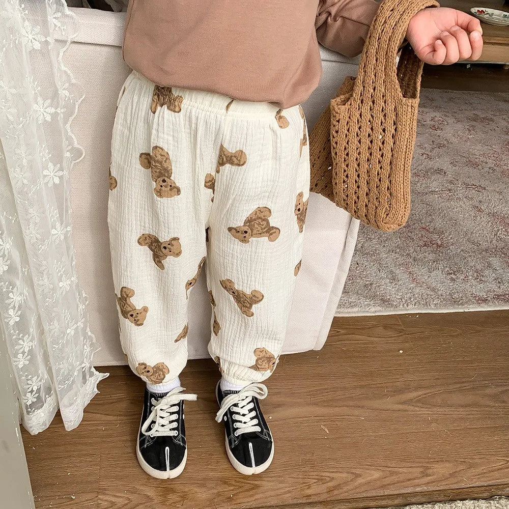 New Designer Baby Harem Pants – Unisex Printed Summer Trousers for Toddlers