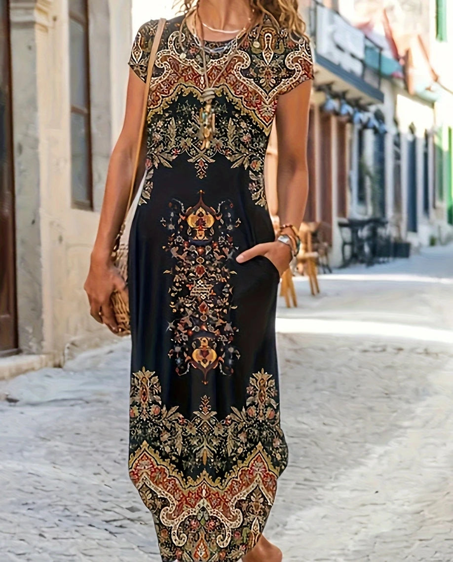 Elegant Women’s Casual Dress – Loose Fit Fashion Dress with Modern Chic Temperament