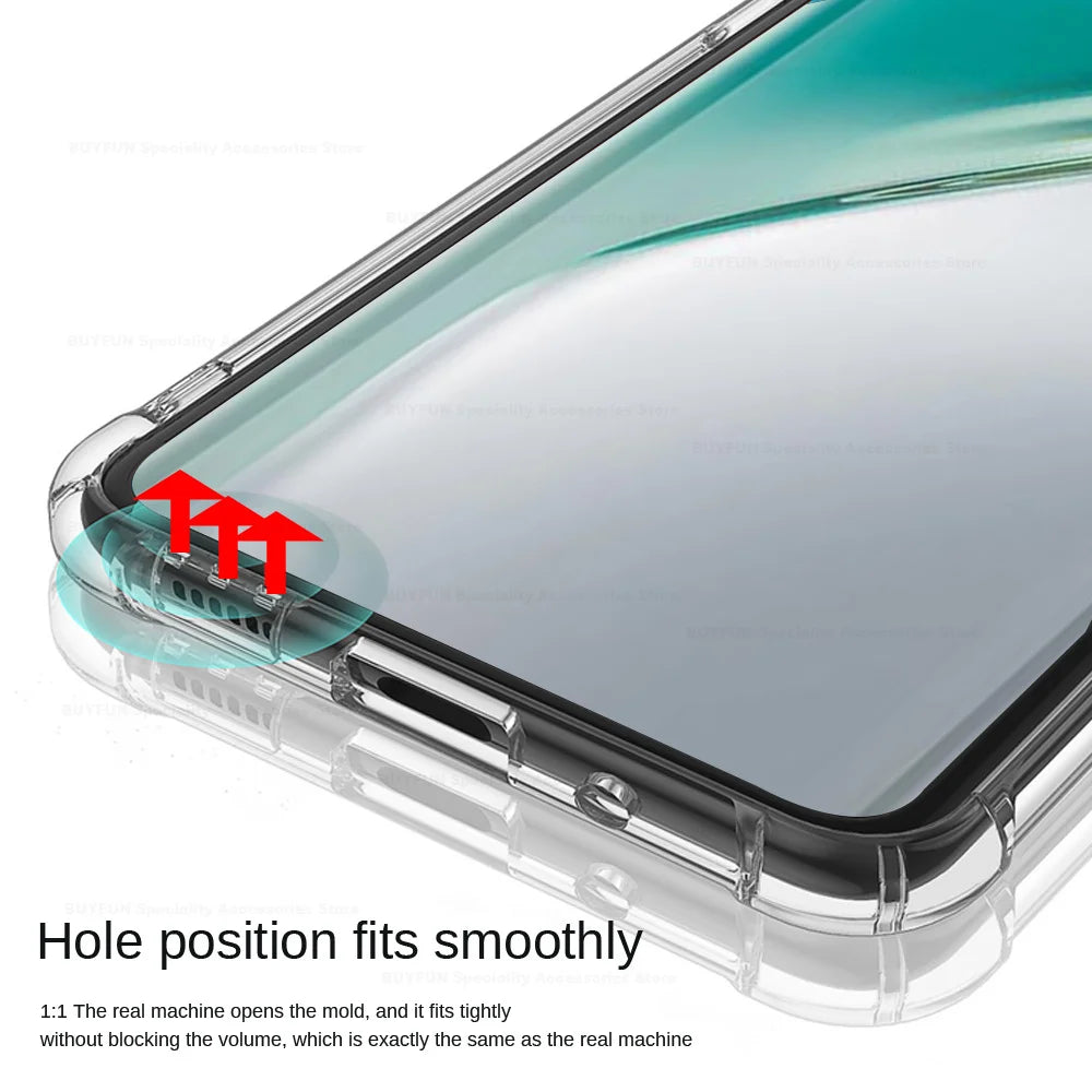 Clear Shockproof Soft Silicone Case for Tecno Camon 40 / 40 Pro (4G & 5G, 6.78") – Protective Back Cover Fundas