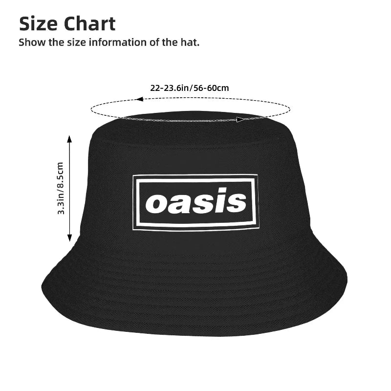 Wholesale Unisex Bucket Hat – O-Oasis American Heavy Metal Style, Foldable Outdoor Fishing Cap for Summer