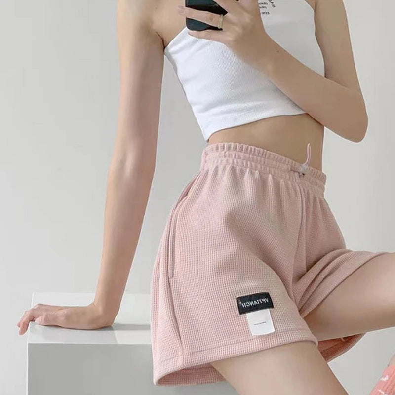Women’s Summer Sports Shorts – Loose Fit Elastic Waist Three-Quarter Casual Trousers | 2025 Fashion