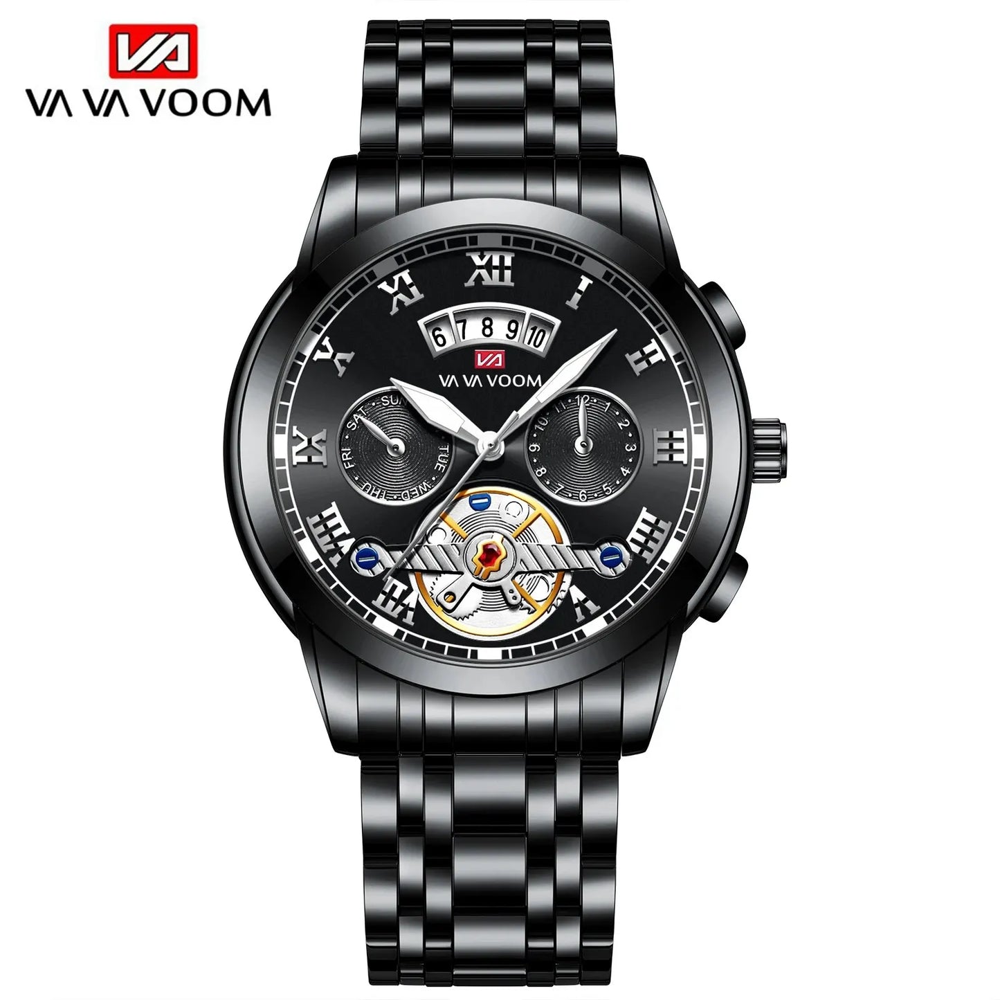Top Brand Men’s Luxury Stainless Steel Watch – Luminous Dial 3BAR Waterproof Casual Sport Wristwatch