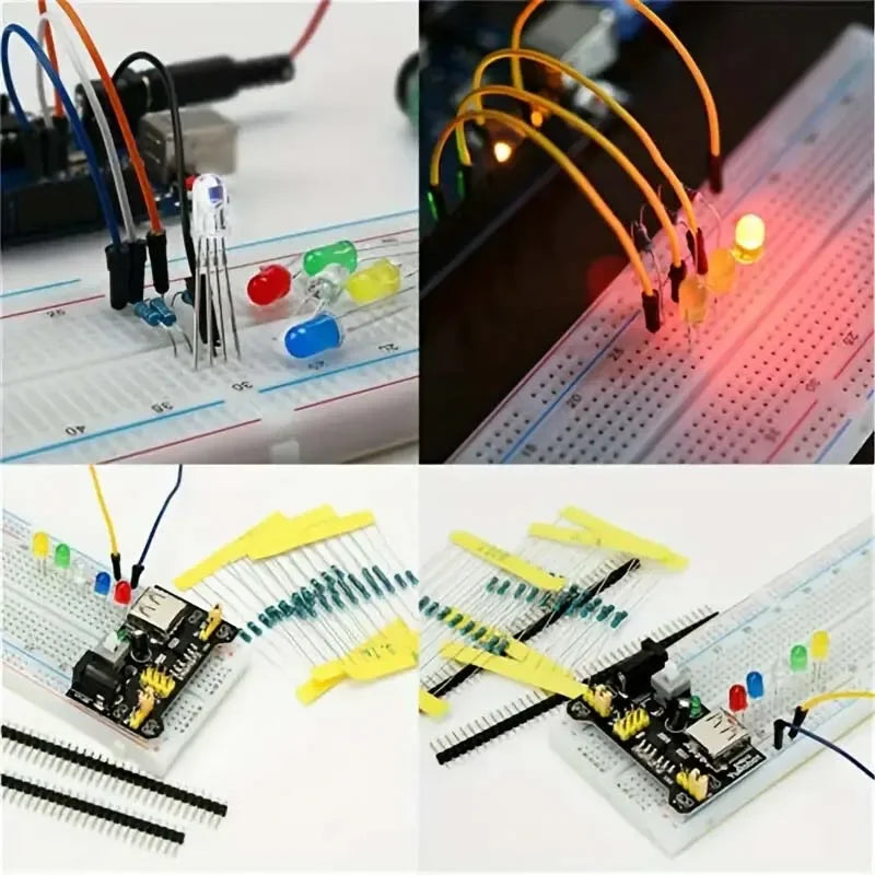 830-Piece Arduino UNO R3 DIY Electronics Starter Kit – Breadboard & Component Set for DIY Projects
