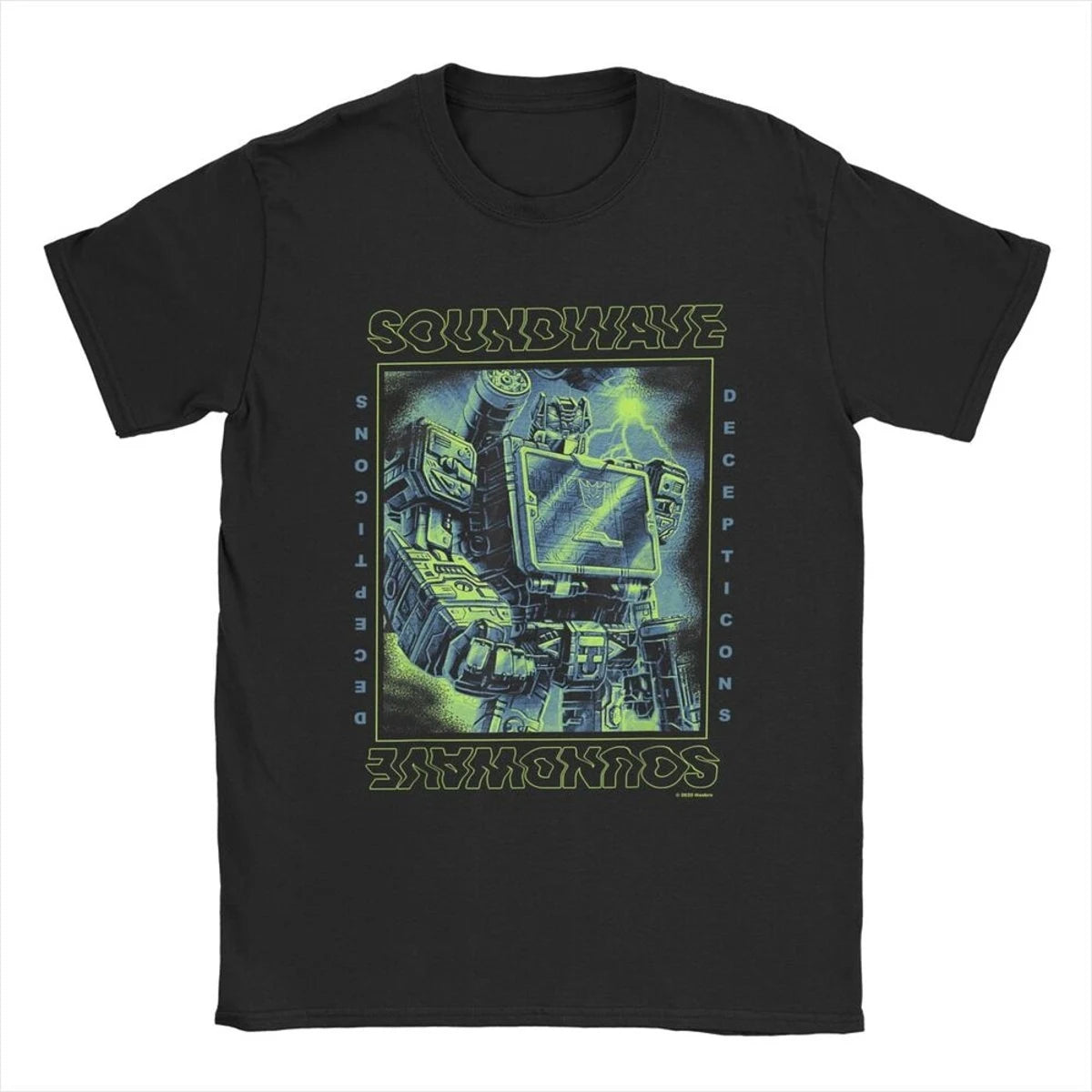 Transformers Decepticons Soundwave Men’s T-Shirt – Vintage Cotton Round Collar Short Sleeve Tee