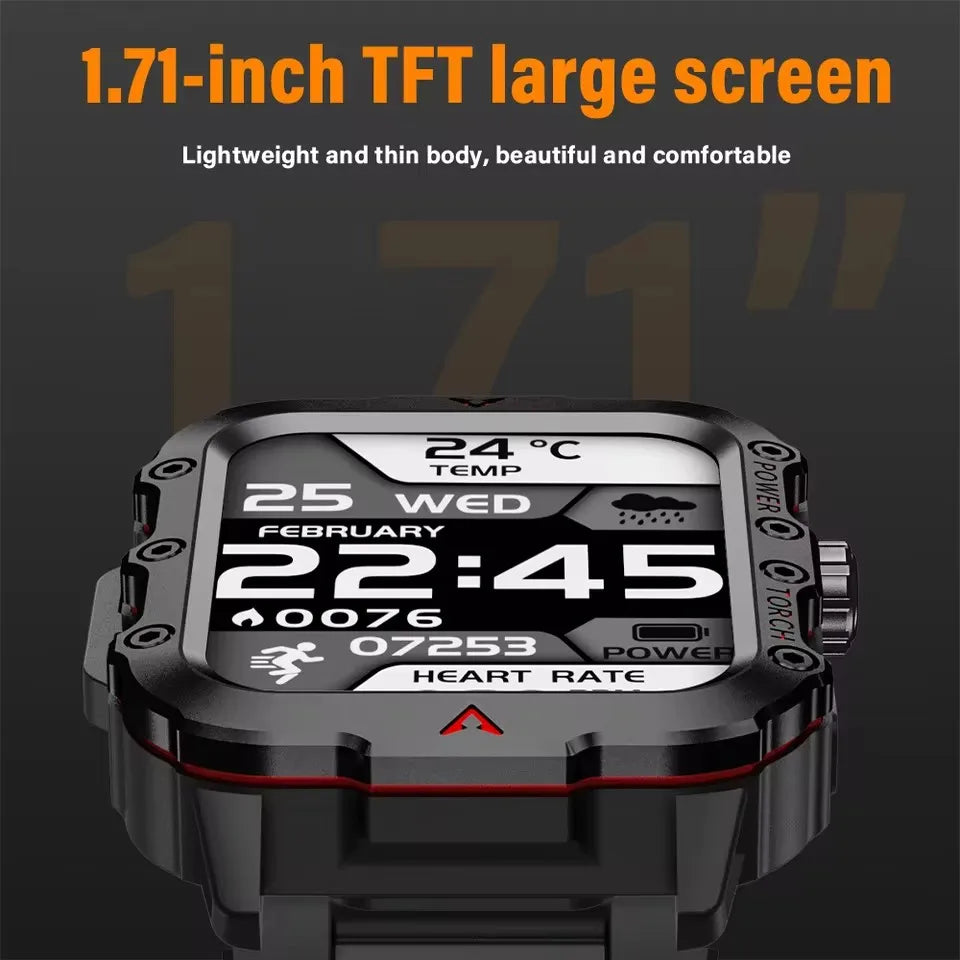 2025 GPS Smart Watch – 1.71” HD Display Smartwatch with Phone Call Function & 400mAh Battery for Men and Women