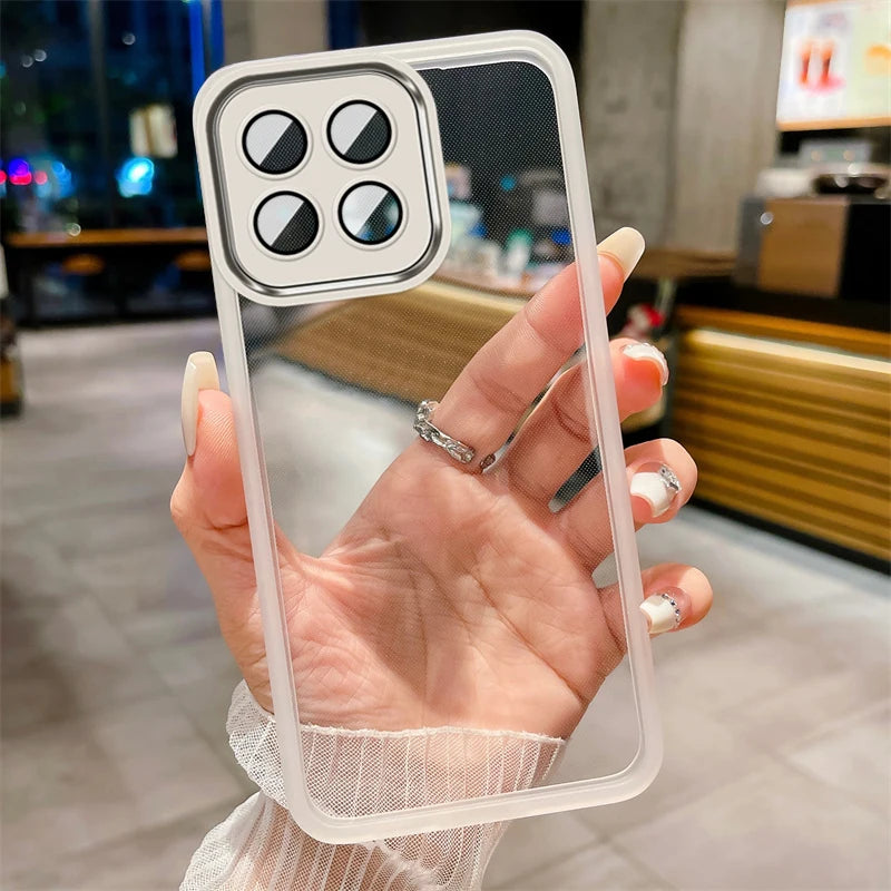 For Honor 400 Smart Full Lens Camera Protection Film Transparent Soft Silicone TPU Phone Back Case for Honor400 Smart X7d 4G 5G