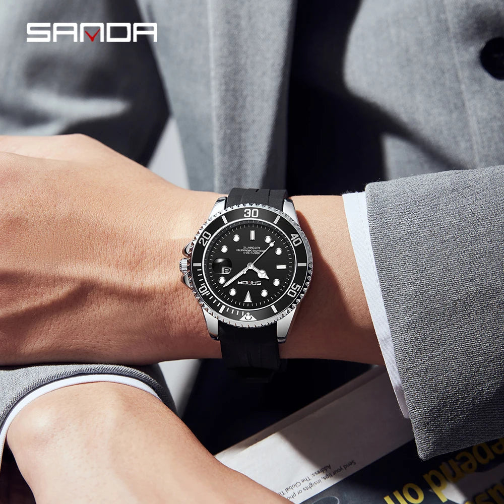 Luxury Automatic Square Watch – Unisex Waterproof Mechanical Wristwatch for Men & Women