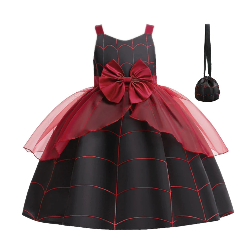 Girls’ Halloween Cosplay Costume – Pumpkin, Bat & Gothic Princess Dress for Carnival, Christmas & Birthday Parties