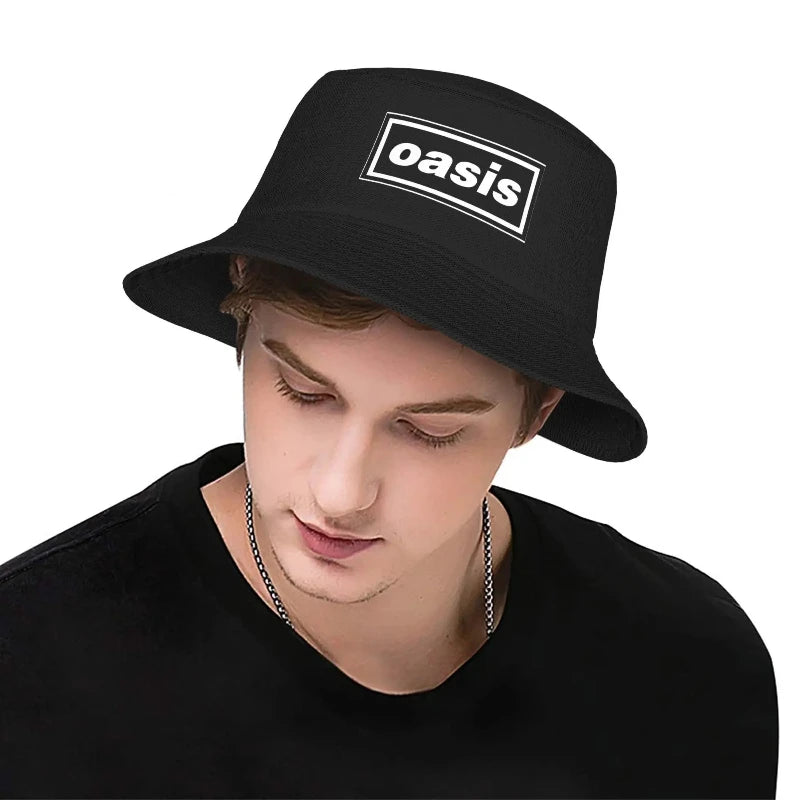 Wholesale Unisex Bucket Hat – O-Oasis American Heavy Metal Style, Foldable Outdoor Fishing Cap for Summer