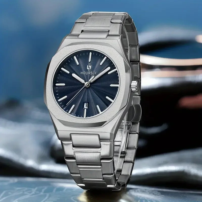 2025 Original Men’s All-Black Stainless Steel Watch – Luxury Classic Business Waterproof Quartz Wristwatch