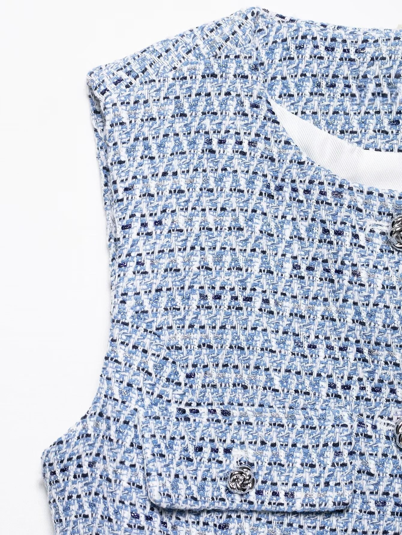 2025 Summer Women’s Casual French Vest – Simple & Comfortable Belted Textured Design