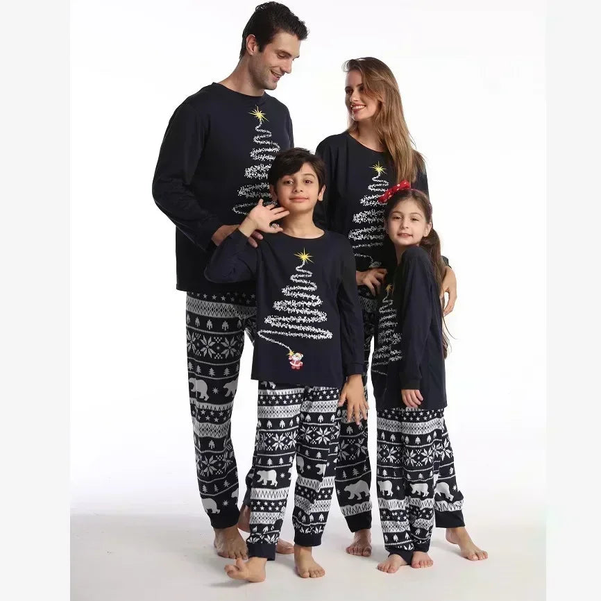 2025 Family Christmas Pajamas Set – Matching Mom, Dad, Kids & Baby Sleepwear