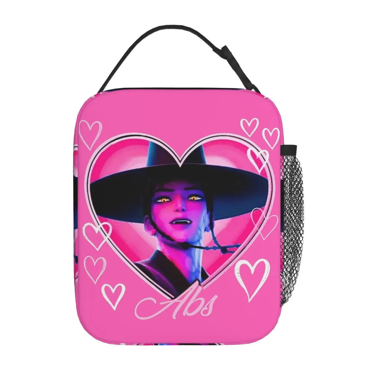 Demon Hunters Cute Cartoon Lunch Bag – Insulated Thermal Tote for Kids, Portable Cooler Bag with Vintage Print