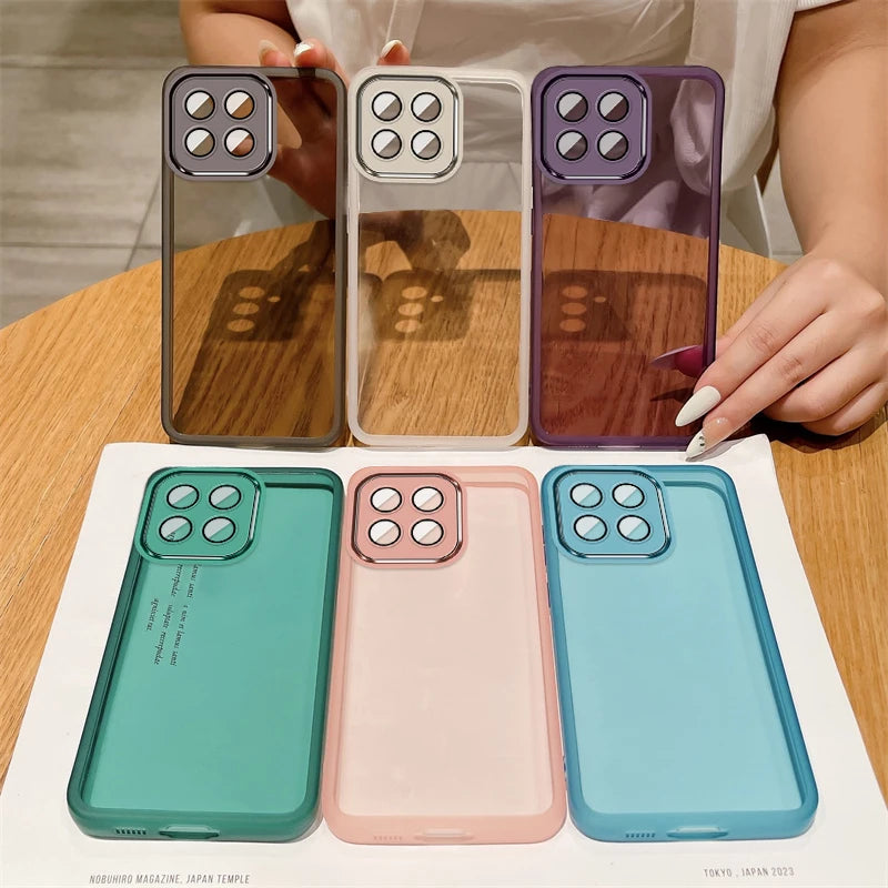 For Honor 400 Smart Full Lens Camera Protection Film Transparent Soft Silicone TPU Phone Back Case for Honor400 Smart X7d 4G 5G