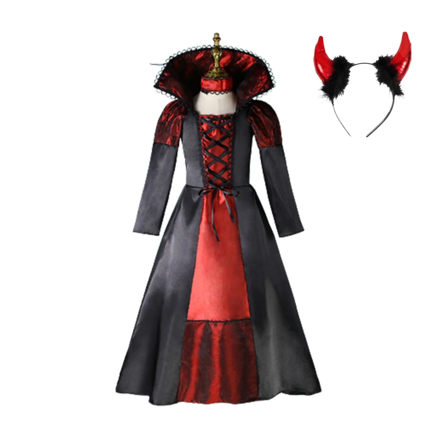 2025 Halloween Fantasy Kids Costume – Ghost Bride, Gothic Cosplay, Red Vampire & Day of the Dead Outfits for Girls