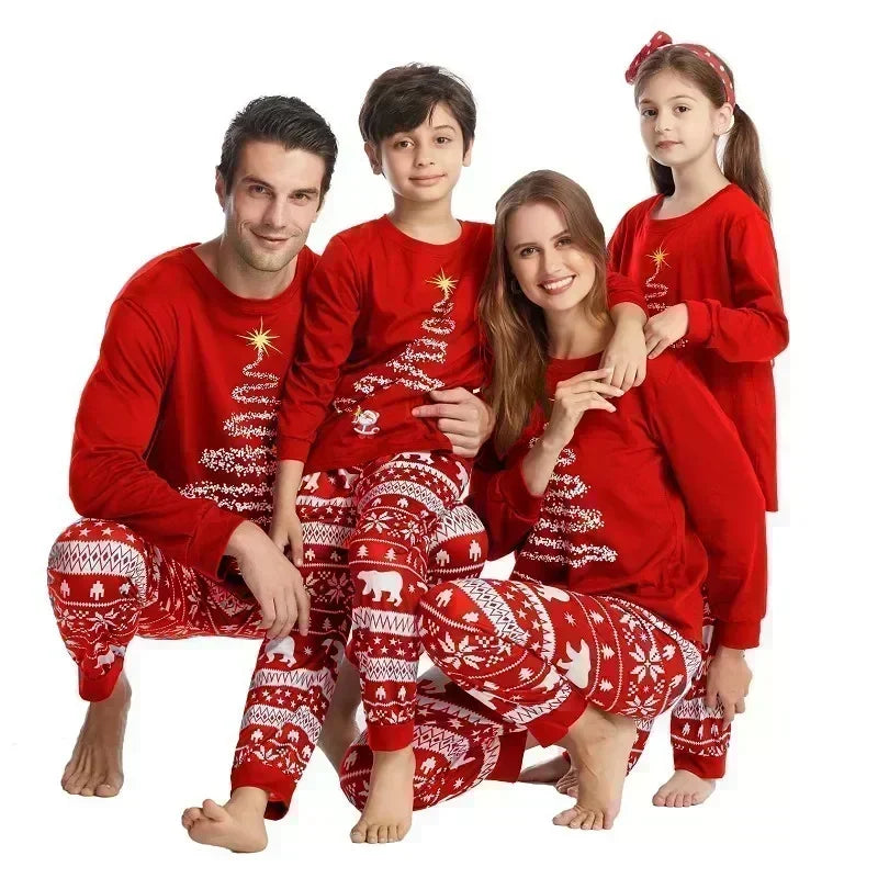 2025 Family Christmas Pajamas Set – Matching Mom, Dad, Kids & Baby Sleepwear