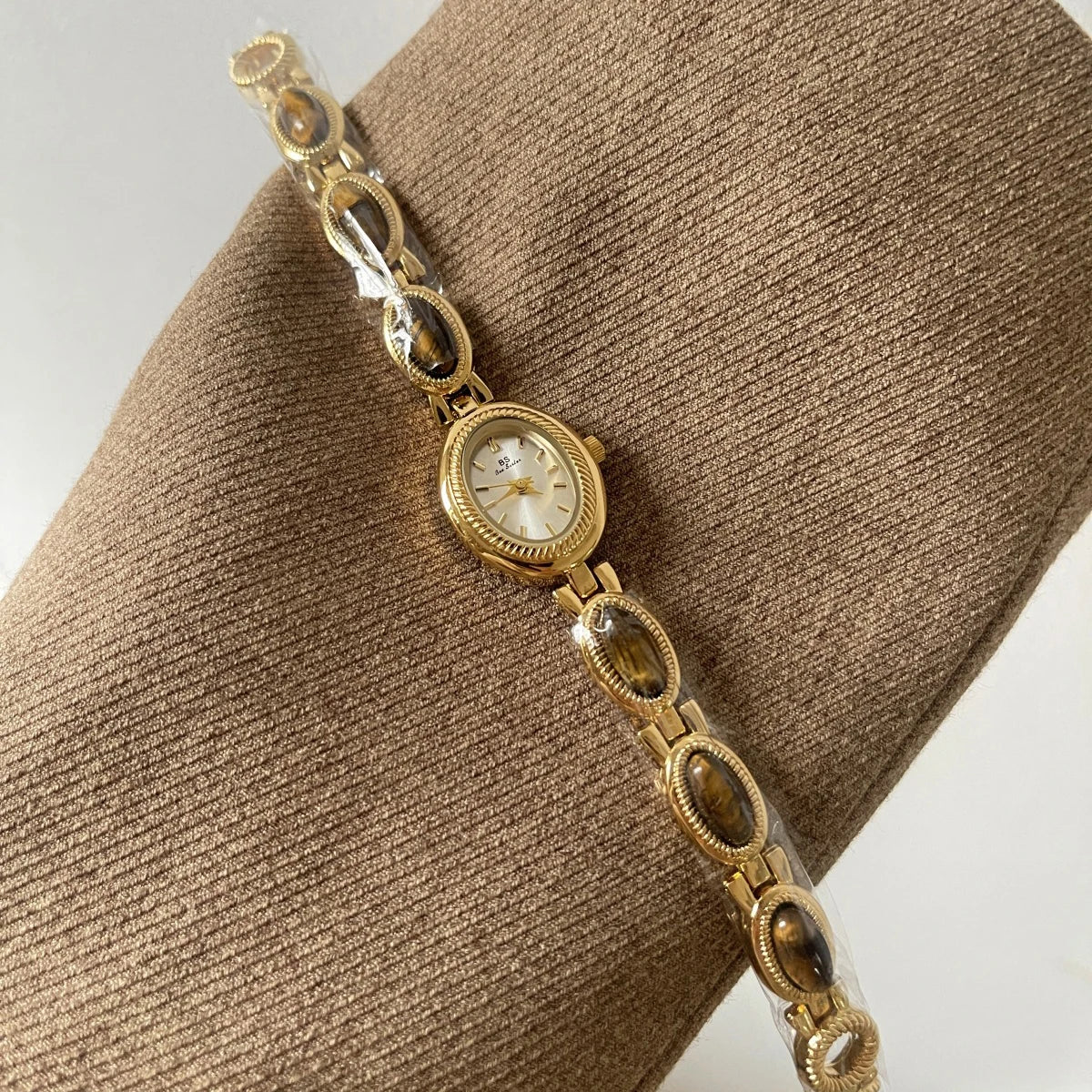 High-End Luxury Green Jade Quartz Watch – Elegant Women’s Bracelet Wristwatch, Fashion Jewelry Gift