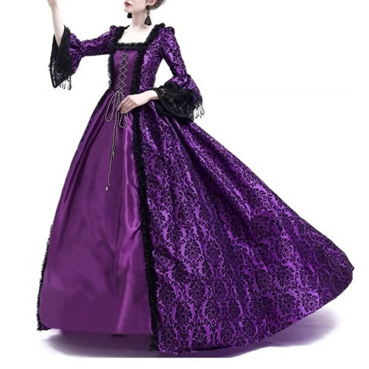2025 Halloween Women’s Medieval Cosplay Costume – Vintage Gothic Outfit for Adult Halloween