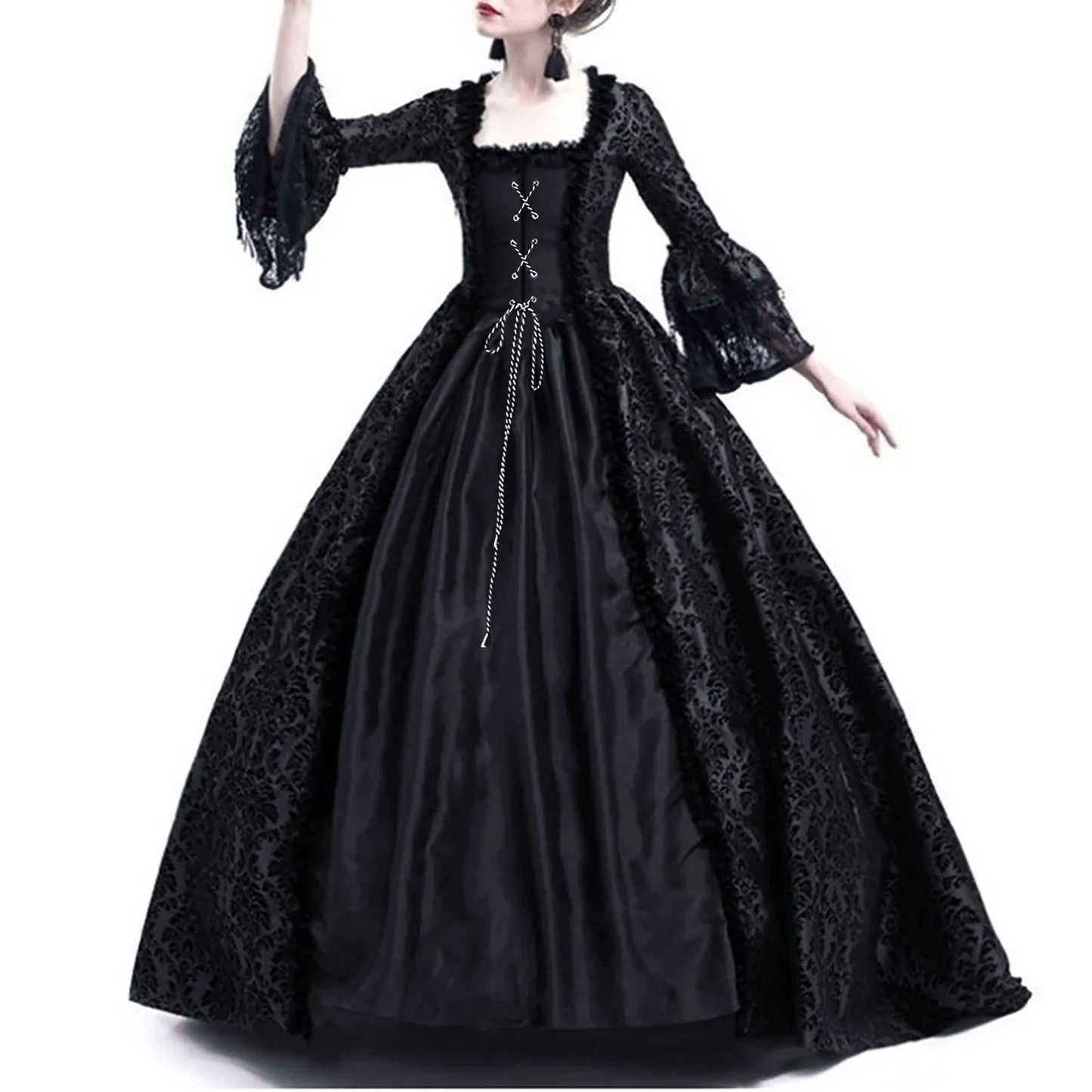 2025 Halloween Women’s Medieval Cosplay Costume – Vintage Gothic Outfit for Adult Halloween